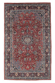 211X347 Mahal Teppich Teppich Orientalischer Dunkelrot/Dunkelgrau (Wolle, Persien/Iran)