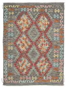  Kelim Afghan Old Style Teppich 126X169 Echter Orientalischer Handgewebter Dunkelgrau/Schwartz (Wolle, Afghanistan)