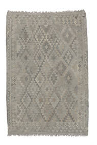  Kelim Afghan Old Style Teppich 120X180 Echter Orientalischer Handgewebter Dunkelbraun/Dunkelgrau/Weiß/Creme (Wolle, Afghanistan)