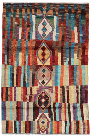  Moroccan Berber - Afghanistan Teppich 114X173 Echter Moderner Handgeknüpfter Schwartz/Dunkelbraun (Wolle, Afghanistan)