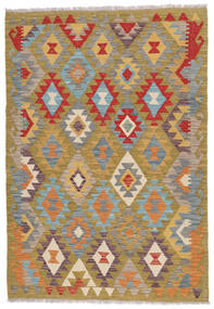  Kelim Afghan Old Style Teppich 119X172 Echter Orientalischer Handgewebter Braun/Dunkelbraun (Wolle, Afghanistan)