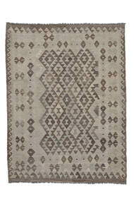  Kelim Afghan Old Style Teppich 120X180 Echter Orientalischer Handgewebter Dunkelgrau/Weiß/Creme/Dunkelbraun (Wolle, Afghanistan)