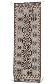  Kelim Afghan Old Style Teppich 68X198 Echter Orientalischer Handgewebter Läufer Weiß/Creme/Dunkelgrau (Wolle, Afghanistan)