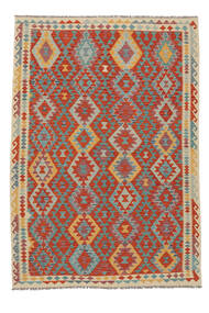 Echter Kelim Afghan Old Stil Teppich 201X290 