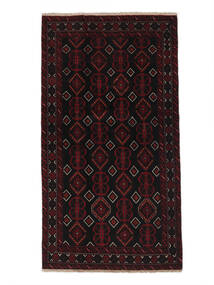  Belutsch Teppich 101X188 Echter Orientalischer Handgeknüpfter Schwarz (Wolle, )