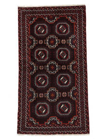  Belutsch Teppich 103X190 Echter Orientalischer Handgeknüpfter Schwarz (Wolle, )