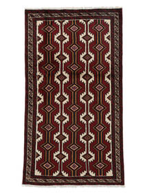  Persischer Belutsch Teppich 100X176 Schwarz/Braun (Wolle, Persien/Iran)