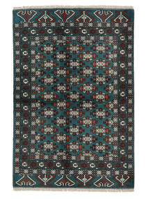  Turkaman Teppich 137X200 Echter Orientalischer Handgeknüpfter Schwartz (Wolle, Persien/Iran)