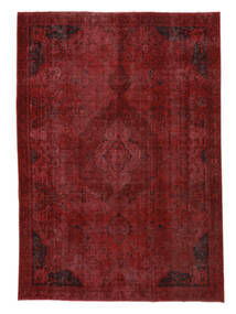  Persischer Colored Vintage Teppich 219X305 Dunkelrot/Schwarz (Wolle, Persien/Iran)