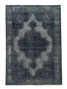  Persischer Colored Vintage Teppich Teppich 195X275 Schwarz/Dunkelgrau (Wolle, Persien/Iran)