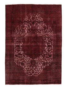 Colored Vintage Teppich Teppich 229X320 Schwarz/Dunkelrot (Wolle, Persien/Iran)