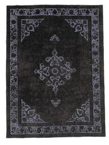  Colored Vintage - Persien/Iran 250X336 Vintage Persischer Wollteppich Schwarz/Dunkelblau Groß Teppich 