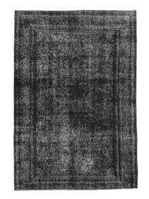 193X278 Colored Vintage Teppich Teppich Echter Moderner Handgeknüpfter Schwarz/Dunkelgrau (Wolle, Persien/Iran)