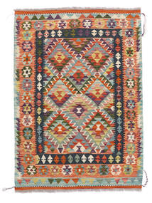  Kelim Afghan Old Style Teppich 103X145 Echter Orientalischer Handgewebter Weiß/Creme/Rot (Wolle, Afghanistan)