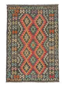  Kelim Afghan Old Style Teppich 121X178 Echter Orientalischer Handgewebter Dunkelgrün/Dunkelbraun (Wolle, Afghanistan)
