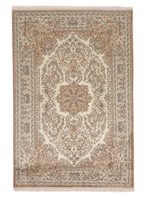 125X184 Kaschmir Reine Seide Teppich Orientalischer Braun/Beige (Seide, Indien)