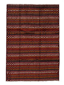 Echter Teppich Belutsch Teppich 210X310 Schwarz/Dunkelrot (Wolle, Afghanistan)