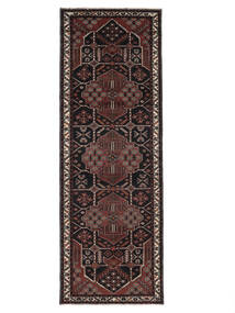 106X310 Hamadan Teppich Teppich Echter Orientalischer Handgeknüpfter Läufer Schwarz/Braun (Wolle, Persien/Iran)
