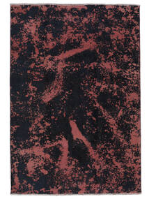181X271 Colored Vintage Teppich Teppich Echter Moderner Handgeknüpfter Schwarz/Dunkelrot (Wolle, Persien/Iran)