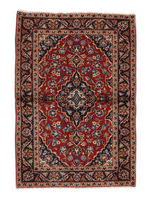  Keshan Teppich 100X145 Echter Orientalischer Handgeknüpfter Dunkelbraun/Schwartz (Wolle, Persien/Iran)