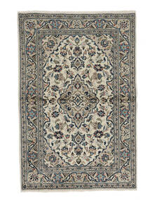  Keshan Teppich 100X150 Echter Orientalischer Handgeknüpfter Schwartz/Dunkelgrau (Wolle, Persien/Iran)