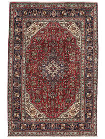 205X305 Täbriz Teppich Orientalischer Dunkelrot/Schwarz (Wolle, Persien/Iran)