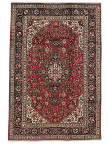200X300 Täbriz Teppich Orientalischer Dunkelrot/Schwarz (Wolle, Persien/Iran)