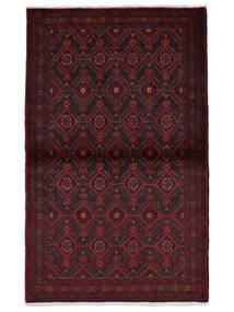  Belutsch Teppich 100X160 Echter Orientalischer Handgeknüpfter Schwartz (Wolle, Persien/Iran)