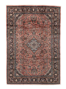 Persischer Hamadan Teppich Teppich 205X300 Schwarz/Braun (Wolle, Persien/Iran)