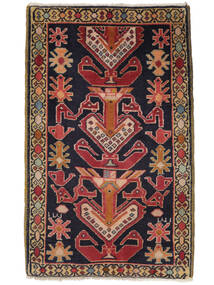  Ardebil Teppich 60X100 Echter Orientalischer Handgeknüpfter Dunkelbraun/Dunkellila (Wolle, Persien/Iran)