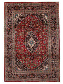 Echter Teppich Keshan Teppich 250X350 Dunkelrot/Schwarz Großer (Wolle, Persien/Iran)
