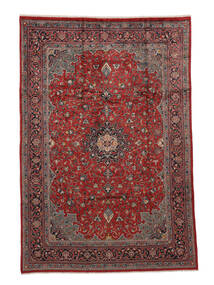 Maschad Teppich Teppich 207X308 Dunkelrot/Schwarz (Wolle, Persien/Iran)