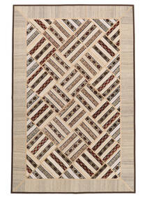 164X249 Kelim Patchwork Teppich Teppich Echter Moderner Handgewebter Orange/Beige (Wolle, Persien/Iran)