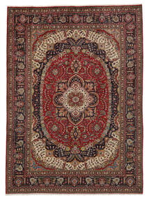  Persischer Täbriz Teppich Teppich 253X345 Schwarz/Braun Großer (Wolle, Persien/Iran)