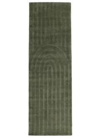 Teppichläufer 80X250 Moderner Eve Teppich - Waldgrün 