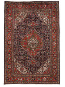  Orientalischer Täbriz Teppich 197X290 Schwarz/Dunkelrot (Wolle, Persien/Iran)
