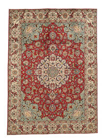  Orientalischer Täbriz Teppich Teppich 245X342 Dunkelrot/Braun (Wolle, Persien/Iran)