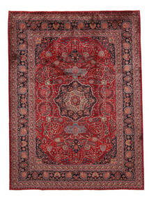 Echter Teppich Maschad Teppich 258X350 Dunkelrot/Schwarz Großer (Wolle, Persien/Iran)