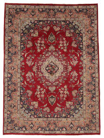  Maschad Teppich 243X335 Echter Orientalischer Handgeknüpfter Dunkelbraun/Schwartz (Wolle, Persien/Iran)