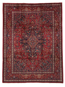  260X345 Maschad Teppich Handgeknüpfter Teppich Dunkelrot/Schwarz Persien/Iran 