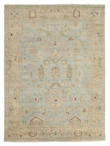  Usak Indisch Teppich 275X371 Echter Orientalischer Handgeknüpfter Olivgrün/Hellbraun Großer (Wolle, Indien)