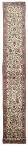 82X555 Sarough Fine Teppich Teppich Echter Orientalischer Handgeknüpfter Läufer Braun/Beige (Wolle, Persien/Iran)