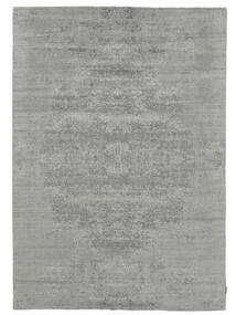  Wool/Bambusilk Loom - Indo 203X293 Dunkelgrau/Grau Teppich 