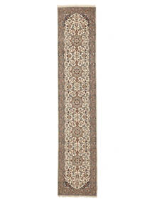  Orientalischer Keshan Indisch Teppich Teppich 80X385 Läufer Braun/Beige (Wolle, Indien)