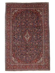  Orientalischer Keshan Fine Teppich Teppich 325X500 Schwarz/Dunkelrot Großer (Wolle, Persien/Iran)