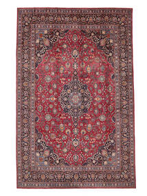 Echter Teppich Keshan Fine Teppich 358X553 Dunkelrot/Schwarz Großer (Wolle, Persien/Iran)