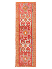  Herki Kelim Vintage Teppich 92X301 Echter Orientalischer Handgewebter Läufer Rost/Rot/Orange (Wolle, Türkei)