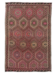  190X280 Kelim Vintage Türkei Teppich Teppich Braun/Dunkelrot Türkei 