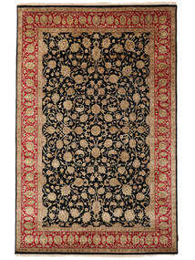  Sarough American Teppich 174X268 Echter Orientalischer Handgeknüpfter Braun/Schwartz/Dunkelbraun (Wolle, Indien)