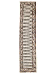  Mir Indisch Teppich 80X338 Echter Orientalischer Handgeknüpfter Läufer Dunkelbraun (Wolle, Indien)